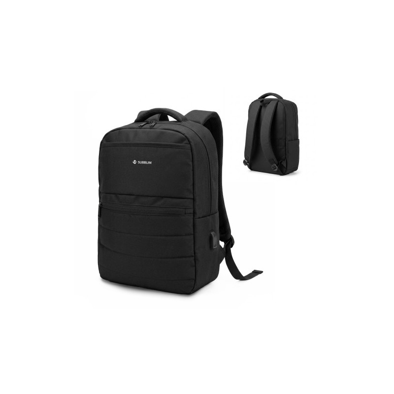 SUBBLIM Compact Backpack 15,6" 15L Black | APLIUM