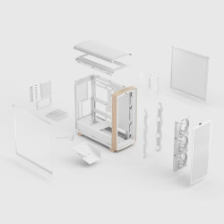 Fractal Design Summit Chalk White TG Clear Tint Midi Tower B | APLIUM