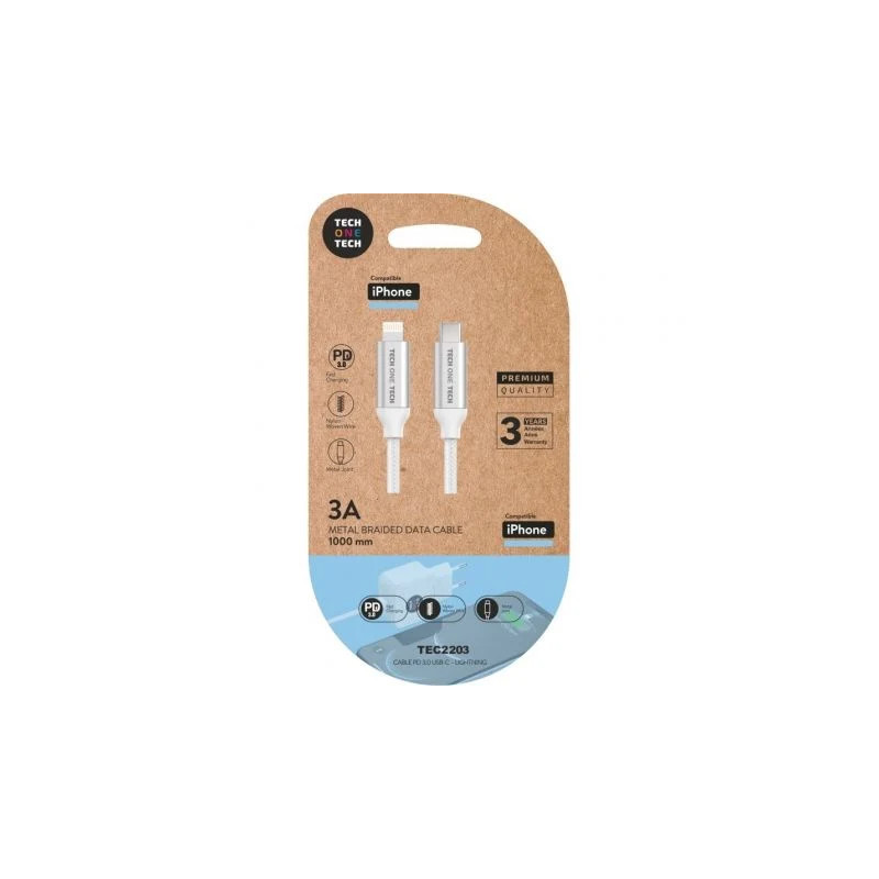 Cable USB Tipo-C Lightning Tech One Tech TEC2203/ Lightning | APLIUM