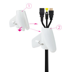Organizador de Cables en Espiral Nanocable 10.36.0001-W/ 1m | APLIUM
