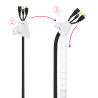 Organizador de Cables en Espiral Nanocable 10.36.0001-W/ 1m | APLIUM