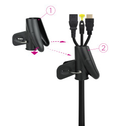 Organizador de Cables en Espiral Nanocable 10.36.0002-BK/ 2m | APLIUM