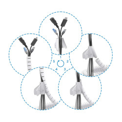 Organizador de Cables en Espiral Aisens A151-0917/ 1m | APLIUM