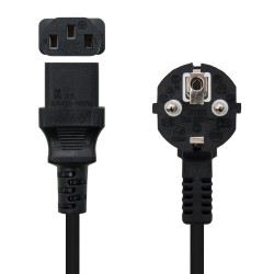 Nanocable Cable Alimentación CPU, CEE7/M-C13/H, Negro, 2 m | APLIUM