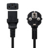 Nanocable Cable Alimentación CPU, CEE7/M-C13/H, Negro, 2 m | APLIUM