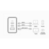 Aten Conversor Usb-c A HDMI 65W 3-PORT Gan CHARGER(UP365-AT- | APLIUM