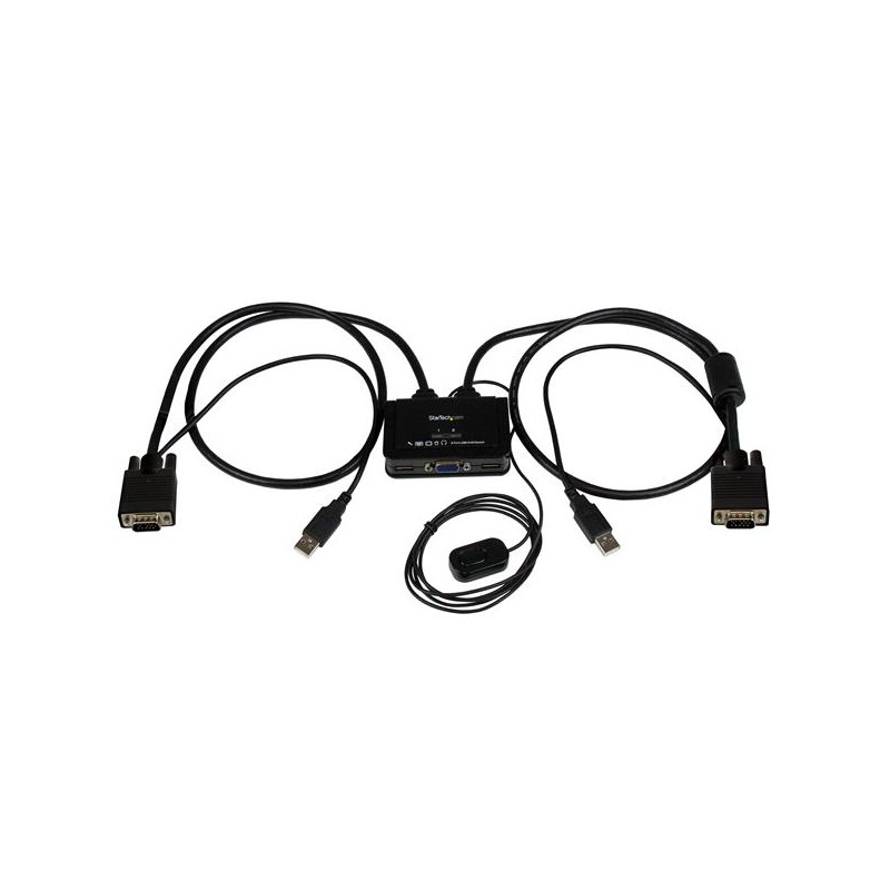 2 Port USB VGA Cable KVM Switch