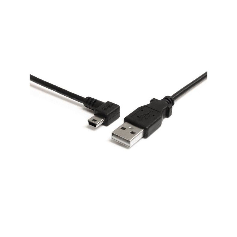3 ft USB to Left Angle Mini USB Cable