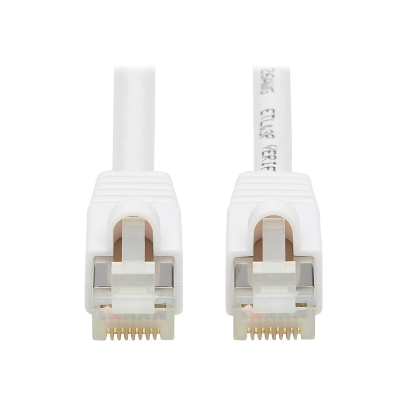 CAT6A Sngls Antibact S/FTP Wht Ethrnt Cbl RJ45 M/M PoE 4.27M | APLIUM