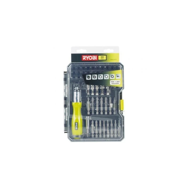 Estuche de 59 Puntas para Atornillar Ryobi RAK59SD / Incluye | APLIUM