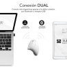 SUBBLIM Ratón GLIDE VERTICAL ERGO DUAL MOUSE BATTERY WHITE | APLIUM