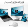 SUBBLIM Ratón GLIDE VERTICAL ERGO DUAL MOUSE BATTERY WHITE | APLIUM