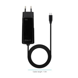 TooQ Cargador de portátil GAN USB-C PD 100W, Negro | APLIUM