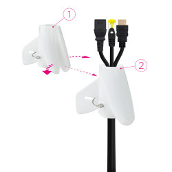 Organizador de Cables en Espiral Nanocable 10.36.0003-W/ 3m | APLIUM