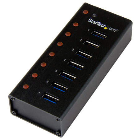 7 Port USB 3.0 Hub - Desktop/Wall-Mount