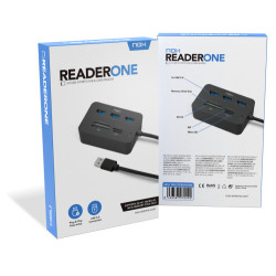 Hub USB 3.0 Nox Reader One/ 3xUSB/ 1x Lector de Tarjetas | APLIUM
