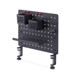 Clamp-On Pegboard Desktop Organizer