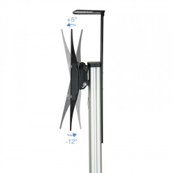 Soporte de Suelo Inclinable/ Ajustable con Ruedas TooQ FS187 | APLIUM