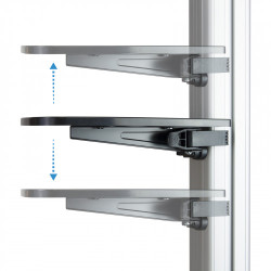 Soporte de Suelo Inclinable/ Ajustable con Ruedas TooQ FS187 | APLIUM
