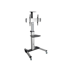 Mobile Flat Panel Floor Stand For 32 - 70IN Tvs + Monirs | APLIUM