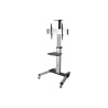 Mobile Flat Panel Floor Stand For 32 - 70IN Tvs + Monirs | APLIUM