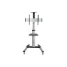 Mobile Flat Panel Floor Stand For 32 - 70IN Tvs + Monirs | APLIUM
