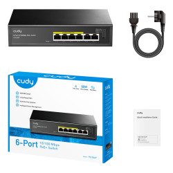 Switch PoE+ de 6 puertos 10/100M | APLIUM
