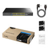 Switch PoE+ de 24 puertos Gigabit y 2 ranuras SFP | APLIUM
