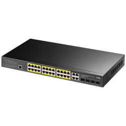 Switch PoE+ L2 de 24 puertos Gigabit y 4 puertos Combo | APLIUM