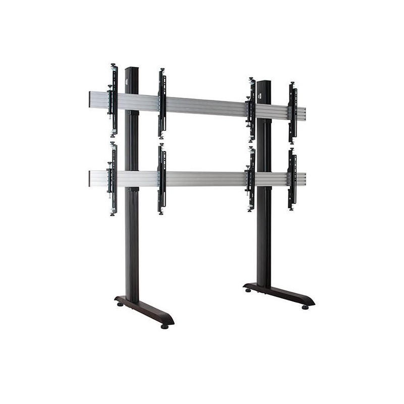 System X - 2 X 2 Universal Freestanding Videowall Mounting | APLIUM