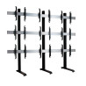 System X - 3 X 3 Universal Freestanding Videowall Mounting | APLIUM