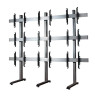 System X - 3 X 3 Universal Freestanding Videowall Mounting | APLIUM