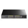 Switch PoE+ Cudy de 16 puertos 10/100M con 2 uplinks Gigabit | APLIUM