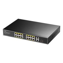 Switch PoE+ Cudy de 16 puertos 10/100M con 2 uplinks Gigabit | APLIUM