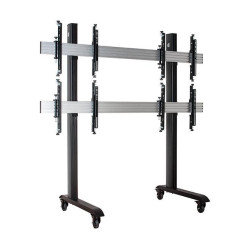 System X - 2 X 2 Universal Mobile Videowall Mounting System | APLIUM