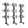 System X - 3 X 3 Universal Mobile Videowall Mounting System | APLIUM