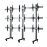 System X - 3 X 3 Universal Mobile Videowall Mounting System | APLIUM