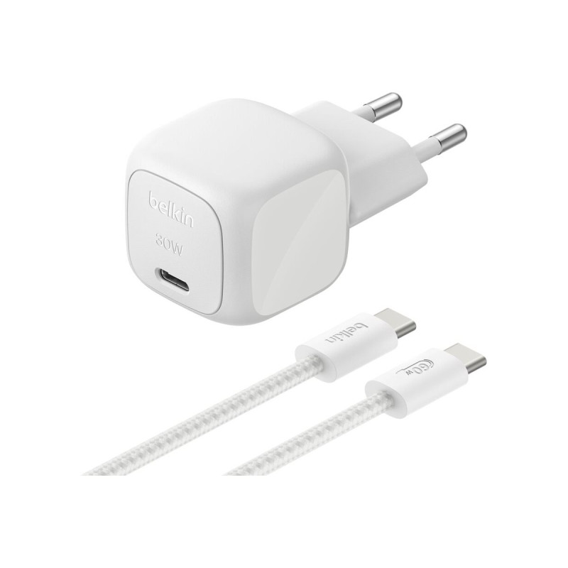 BOOSTCHARGE 30W USB PD Wall Charger with PPS, Silver w/2m C- | APLIUM