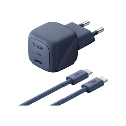 BOOSTCHARGE 30W USB PD Wall Charger with PPS, Indigo w/2m C- | APLIUM