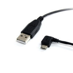 1 ft USB to Left Angle Micro USB Cable