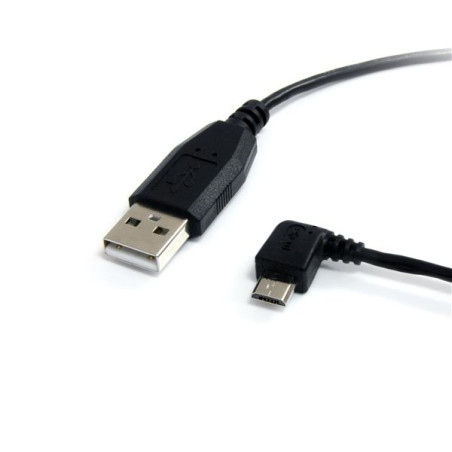 1 ft USB to Left Angle Micro USB Cable