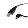 1 ft USB to Left Angle Micro USB Cable