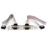 2 Port DB9 Serial Port Bracket Header