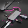 Docking Tipo-C Nanocable 10.16.4609/ 3xUSB/ 1xHDMI 4K/ 1xRJ4 | APLIUM