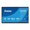 iiyama ProLite TE8615A-B2AG 86" Clase (85.6" visible) pantalla LCD con retroiluminación LED - 4K - para señali