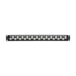 24PT CAT6A/CAT6/CAT5E Offs Feed Through Patch Pnl Cbl Mgmt B | APLIUM