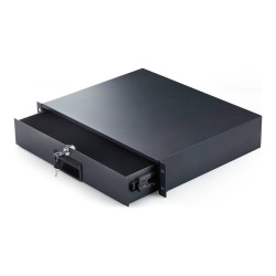 2U Steel Lockable 19in Rackmount Drawe | APLIUM