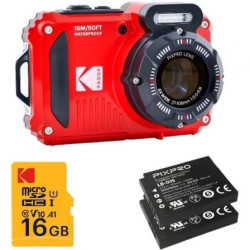 Pack Cámara Digital Kodak Pixpro WPZ2RD6 + 2 Baterías + 1 Mi | APLIUM