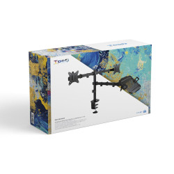 Soporte de Mesa para 2 Monitores y 1 Portátil TooQ DB1202TN- | APLIUM