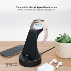 Base de Carga Inalámbrica para Apple Watch y iPhone TooQ TQC | APLIUM